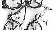 TORACK BIKEPAL No Lifting Swivel Bike Racks, Space Saving Wall Mounted Bike Holder for Garage, Vertical Bike Wall Hangers for Home Bike Storage Solution (2 Pack)