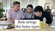 Python standard library: Byte strings (the "bytes" type)