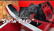 Air Jordan 1 Retro High OG "Satin Bred" Review/ Legit Check / Black Light