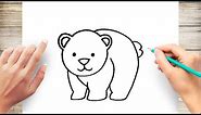 How to Cute Draw a Bear Step by Step for Beginner #Bear @ArticcoDrawing