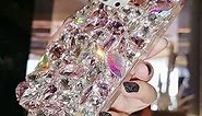 Pink Diamond Case Compatible for iPhone X iPhone Xs Sparkly Bling Luxury Diamantes with Personalized Rhinestones Phone (for Apple iPhone X/XS)