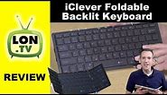 iClever Wireless Folding Keyboard with Backlight Review - BK-05