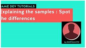 Explaining the samples : Spot the differences