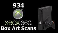 934 XBOX 360 Box Art Scans