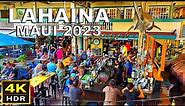 (4K HDR) Lahaina, Maui, Hawaii Narrated Walk - 2023