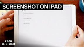 How To Take A Screenshot On iPad