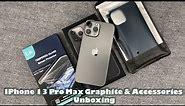 iPhone 13 Pro Max Graphite & Accessories Unboxing.