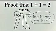 Proof that 1+1 = 2 【Fundamentals of Mathematics】