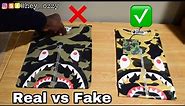 Real Vs Fake A Bathing Ape T-Shirt Comparison (How to tell if a BAPE Shirt is real)