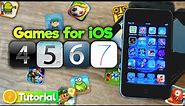 A ton of games for your iOS 4, 5, 6 iPod Touch & iPhone & how to get them!
