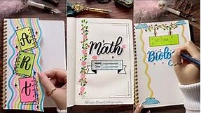 Top 7 Beautiful Assignment Front Page Design | DIY Notebook Cover Designs | NhuanDaoCalligraphy