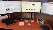 How to set up three Dell 24” Display Monitors using Dell Business Dock - WD15 with 180W adapter