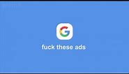 Google Ads but every ad is a parody.
