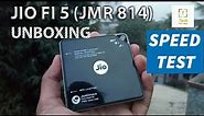 JioFi 5 (JMR 814) Unboxing , Review And Speed Test. in Hindi