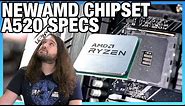 AMD's New Budget Chipset: A520 Specs Comparison vs. B550, A320, X570, & More