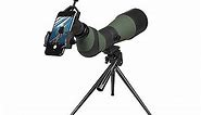 20x-60x Spotting Scope with Smartphone Adapter