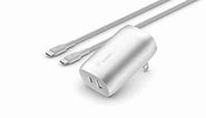 Belkin 37-Watt USB-C Wall Charger - Power Delivery 25W USB-C Port 12W USB-A Port for PPS Charging Apple iPhone 15, 15 Plus, 15 Pro, 15 Pro Max, iPhone 14 Pro, 14 Pro Max, Samsung Galaxy S23, & More