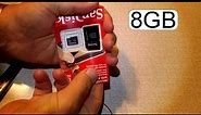 UNBOXING SANDISK MICRO SD CARD 8GB