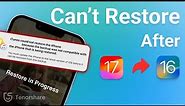 [Fixed] How to Restore iPhone with iTunes After Downgrade from iOS 17?