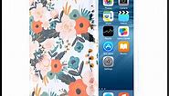 Dimaka iPhone 7 Plus Case, iPhone 8 Plus Case for Girls, Vintage Pattern Case [Floral Cover] 2 La...