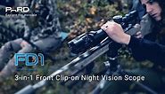 PARD FD1 | Front Night Vision Clip-on Scope With Laser Range Finder |Beyond The DayTime Scope