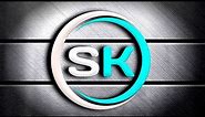 Sk Logo tutorial,Learn how to design a SK logo in just a few minutes and easy steps