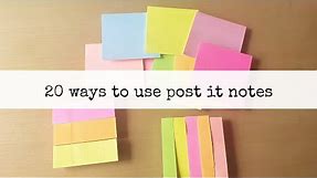 20 ways to use sticky notes! || himani shah