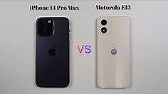 iPhone 14 Pro Max vs Motorola E13 | Speed Test