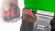 Hammer Holder, Drill Holster, Stainless Steel Hammer Holster,Hammer Holder for Tool Belt (Tape Measure Holder)