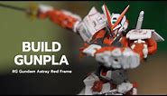 RG Gundam Astray Red Frame | Build Gunpla | ASMR |