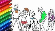Coloring Pages SCOOBY DOO How to paint Scooby-Doo and friends with Watercolor Markers