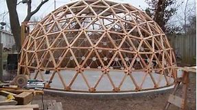 Geodesic Dome Building in a Minute and a Half
