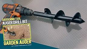 5-in-1 Garden Tool! Garden Auger Drill Bit for Soil & Clay. Attached to Drill Planting Power Planter