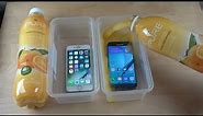 iPhone 7 vs. Samsung Galaxy S7 Juice Oranges Freeze Test 19 Hours! Who Is Best?!