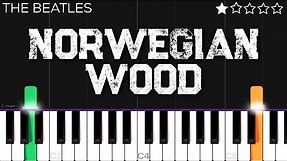 The Beatles - Norwegian Wood (The Bird Has Flown) | EASY Piano Tutorial