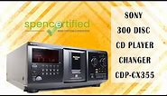 Sony CDP-CX355 300 Disc CD Player Changer Jukebox - The Best Way to Enjoy Your CD Collection