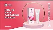 How to Create Basic Packaging Mockup (Cosmetic Box) in Adobe Dimension CC (Free Mockup)