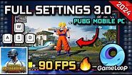 Best All Settings of FKLzz in PUBG MOBILE 3.0 PC Emulator Gameloop 90FPS (2024)