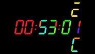 Stopwatch Timer with animated 7-segment digits