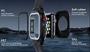 Labold for Waterproof Apple Watch Case 40mm 44mm 45mm 42mm 41mm 38mm, IP68 Waterproof Case with Band and Screen Protector for Apple Watch Series 8 7 6 5 4 3 2 SE SE2, Full Body Rugged Case for iWatch