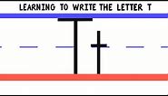 Write the Letter T - ABC Writing for Kids - Alphabet Handwriting by 123ABCtv