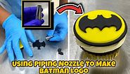 Cool Ideas How to Make Batman Cake Topper Without Any STENCIL / Batman Cupcake