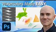 Watercolor Painting in Photoshop | Tutorial for Beginners | Adobe Photoshop