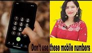 Advance mobile numerology || bad combination in your mobile number || total of number correction