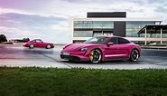 The Porsche Taycan Is 1 of the Few Pink Cars You Can Buy