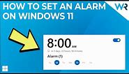 How to set an alarm on Windows 11