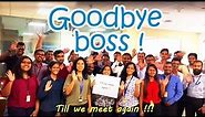 Farewell to your boss - Goodbye boss ! - creative ideas - Sri Lanka