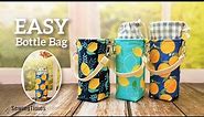 Easy Bottle Bag Tutorial 👍 Make your own water bottle holder [sewingtimes]
