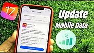 How To Update iPhone On Mobile Data | How To Update iOS Software With Mobile Data |