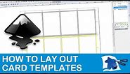 How to Lay Out a Card Template - Dining Table Print & Play